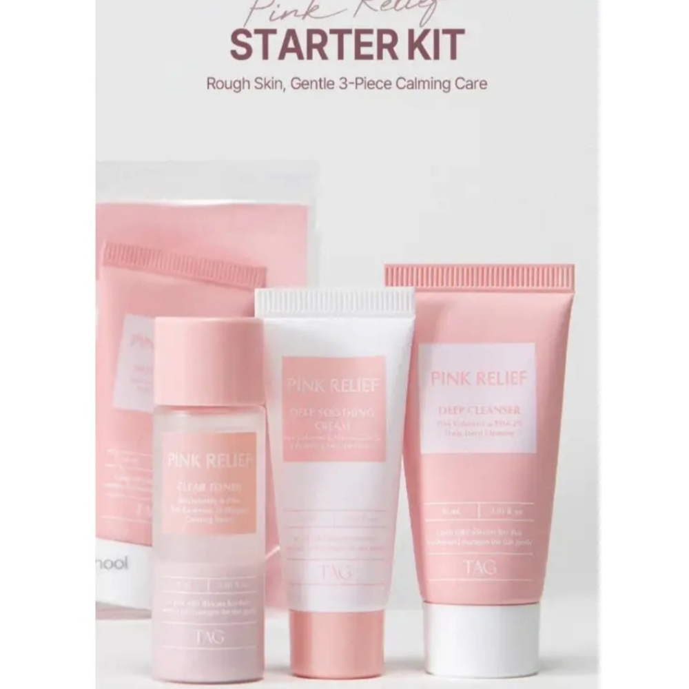 Tag Pink Relief Skincare Set